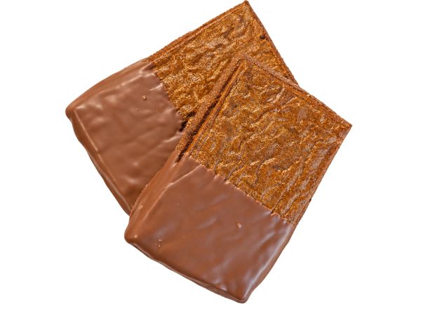 Speculaasbrokken met chocola
